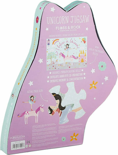 Παιδικό Puzzle Unicorn Jigsaw για 3+ Ετών 40pcs Floss & Rock