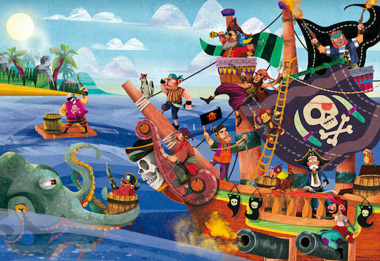 Kids Puzzle Pirates on the Island of Lost Treasure for 6+ years old+ Years 2pcs Ellinoekdotiki