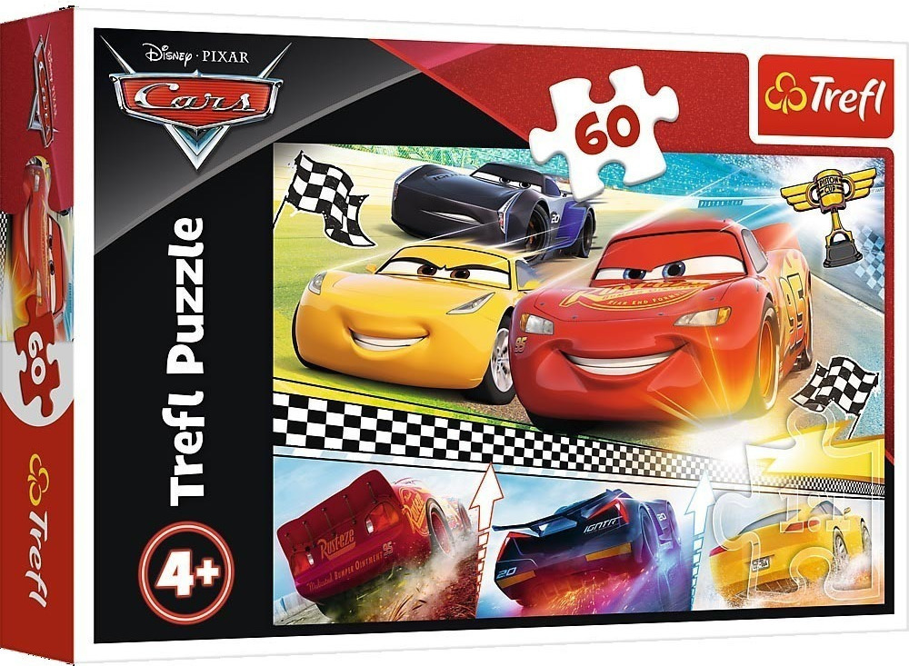 puzzle 60pcs cars - FLASH JOUET