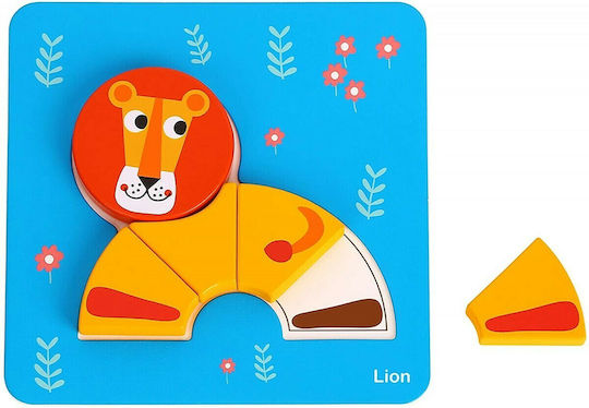 Ξύλινο Παιδικό Puzzle Mini Animals για 1+ Ετών 34pcs Tooky Toys