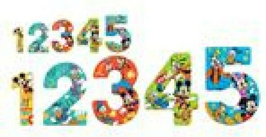 Παιδικό Puzzle Αριθμοί Mickey για 3+ Ετών 15pcs Luna