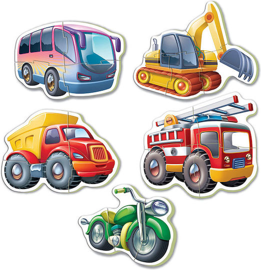 Ξύλινο Παιδικό Puzzle Baby Vehicles για 2+ Ετών 19pcs Educa