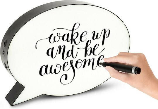 Grundig Speech Bubble Lustră Decorativă Panou Negru