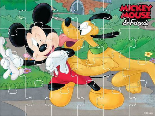 Παιδικό Puzzle Mickey 4 in 1 για 3+ Ετών 48pcs Luna