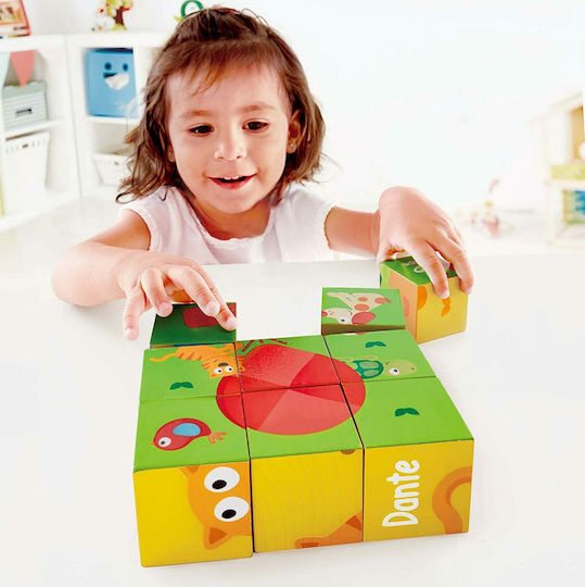 Ξύλινο Παιδικό Puzzle Pepe & Friends για 2+ Ετών 9pcs Hape