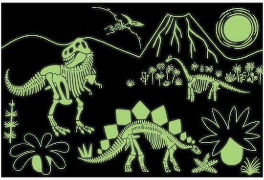 Kids Puzzle Dinosaur Glow In The Dark for 5+ years+ Years 100pcs Mudpuppy