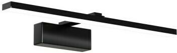 Alphab2b Modern Wall Lamp Panel with Integrated LED and Natural White Light Black 34x13x3cm