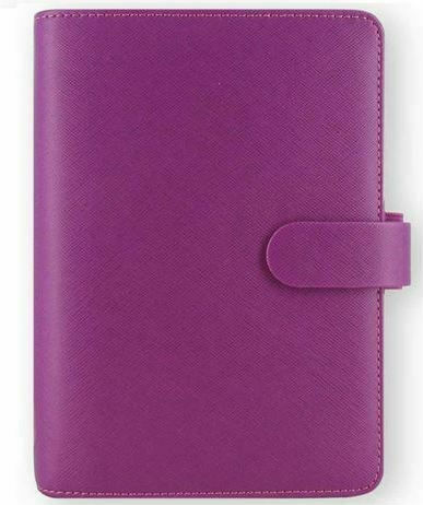 Filofax Saffiano Personal Седмичен Организатор Лилаво Кожено 13.5x18.8см.