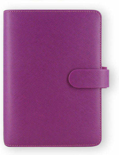 Filofax Saffiano Personal Седмичен Организатор Лилаво Кожено 13.5x18.8см.