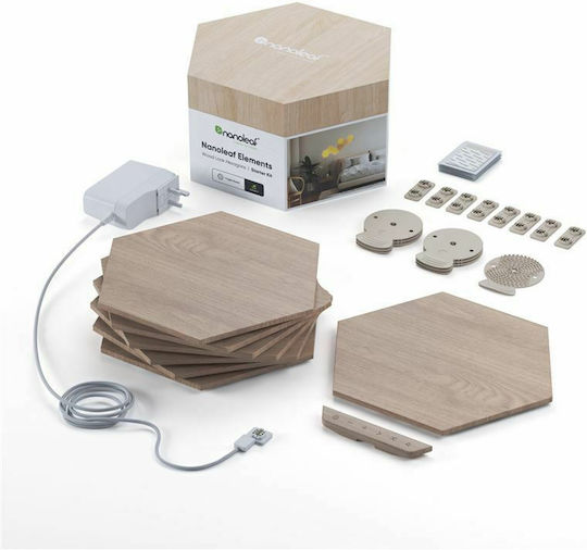 Nanoleaf WiFi Dekorative Lampe Sechseck Beige 7Stück
