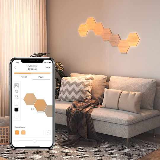 Nanoleaf WiFi Dekorative Lampe Sechseck Beige 3Stück