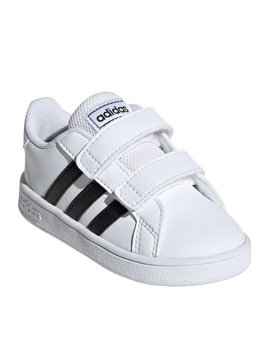 Grand Court GRAND COURT Kids Sneakers with Scratch Cloud White / Core Black