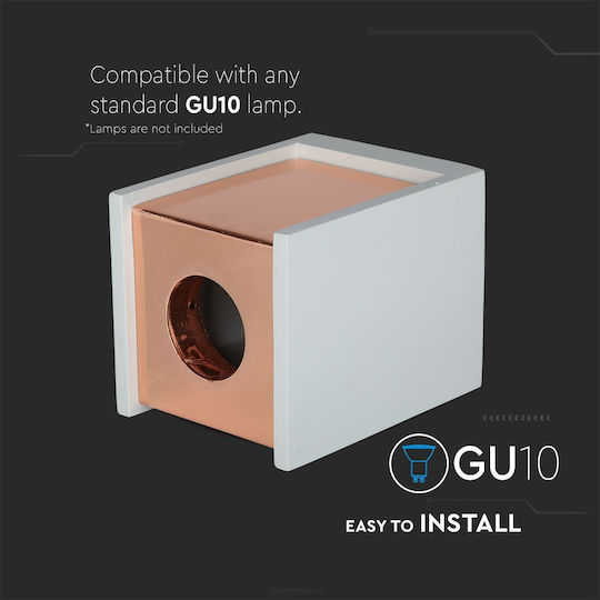 V-TAC VT-860 Monos Spot cu Soclu GU10 în Culoare Cupru