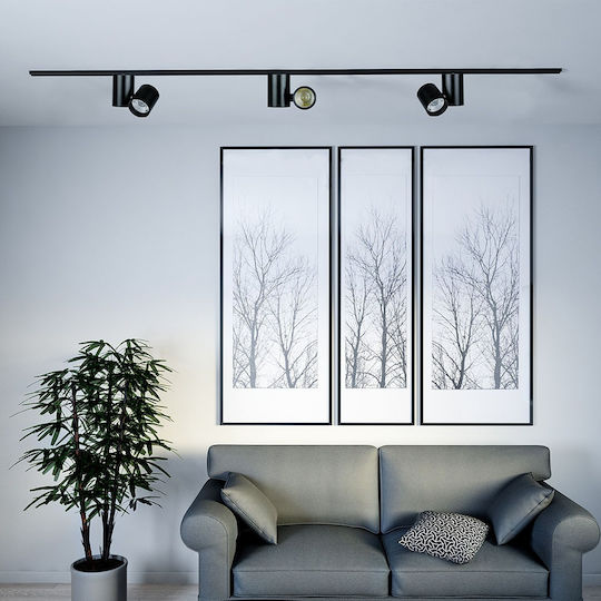 V-TAC Single LED Cool White Spot in Black Color