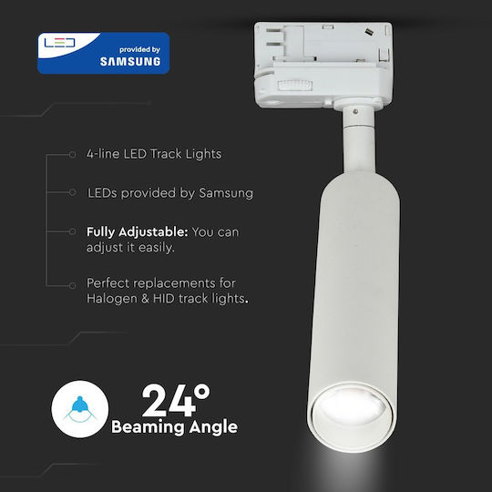 V-TAC Einzel LED Kaltweiß Spot in Weiß Farbe