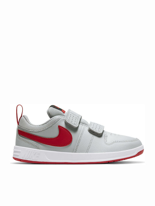Pico 5 Kids Sneakers with Scratch Lt Smoke Grey / University Red