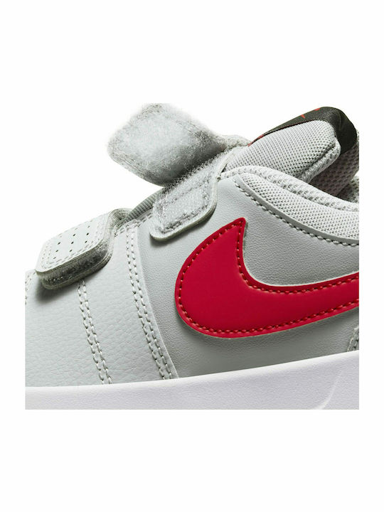 Pico 5 Kids Sneakers with Scratch Lt Smoke Grey / University Red