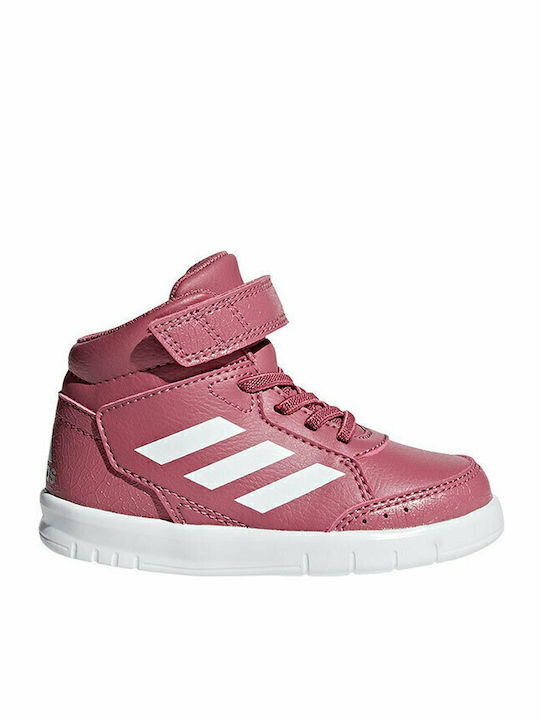 Altasport Mid EL Παιδικά Sneakers High με Σκρατς Ροζ