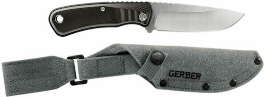 Gerber Downwind Drop Point Pocket Knife Point Black in Sheath