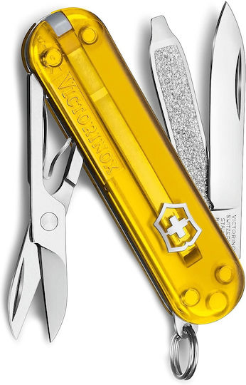 Victorinox Classic SD Швейцарско ножче Жълт