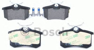Bosch Brake Pad Rear for Audi A1 Citroen Berlingo Seat / Skoda / VW