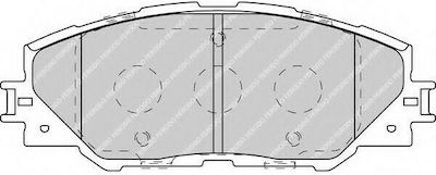 Ferodo Plăcuță de frână Față 4buc pentru Toyota Auris / Matrice / Mirai / Prius+ / RAV 4