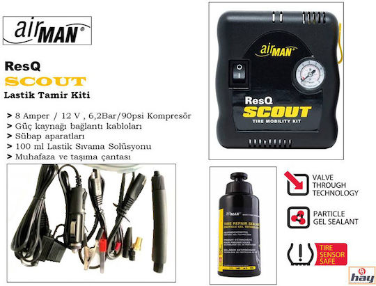 Auto Gs Resq Scout VO TRK Set de reparare anvelope motocicletă 100ml