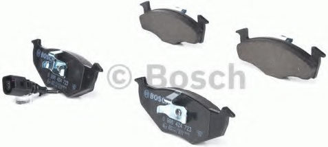 Bosch Front Brake Pad Set 4 Pieces for Skoda Fabia Volkswagen Polo