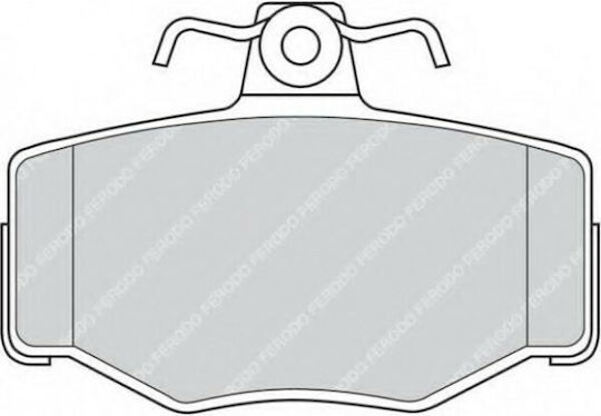 Ferodo Brake Pad Rear 4pcs for Nissan Almera / Almera Tino / Primera
