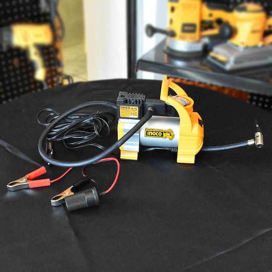 Ingco Car Tire Pump 140PSI with Cable 12V