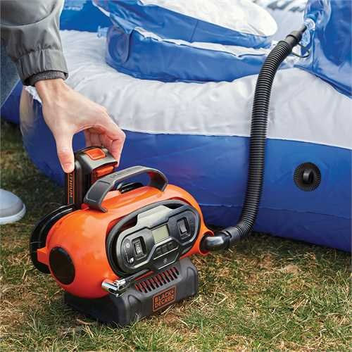 Black & Decker Car Tire Pump ASI180 160PSI with Cable 12V (Without Battery)