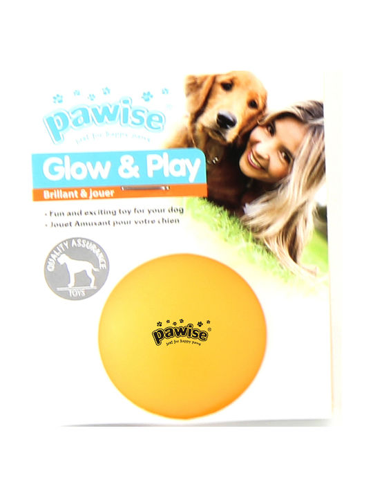 Pawise Vinyl Ball Dog Toy Large 9cm Yellow