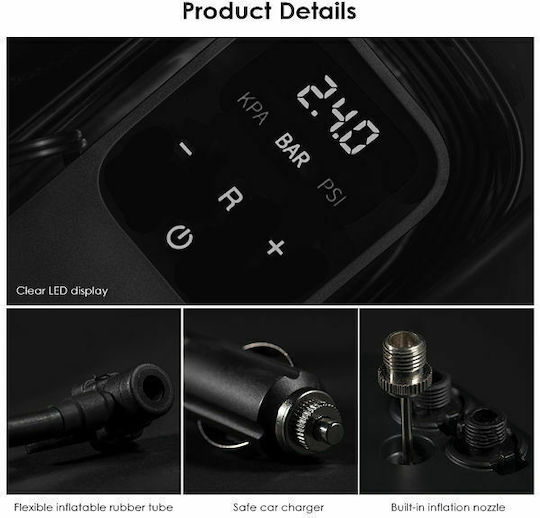 70Mai Car Tire Pump Midrive 100PSI with Cable 12V