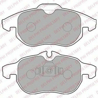 Delphi Σετ Τακάκια Εμπρός 4τμχ για Fiat Croma Opel Astra / Signum / Vectra Saab 9-3
