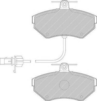 Ferodo Brake Pad Front 4pcs for Audi A4 Volkswagen Passat / Passat Variant