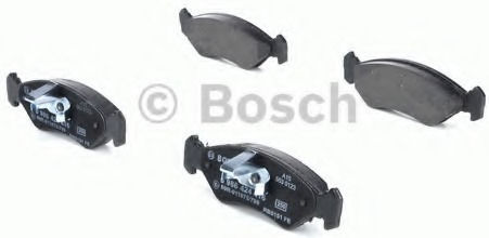 Bosch Brake Pad Front 2pcs for Ford Fiesta Mazda 121 Ford / Mazda