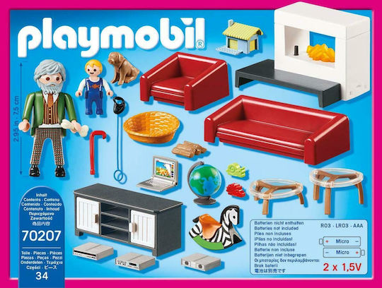 Playmobil Dollhouse Comfortable Living Room for 4+ years old years old