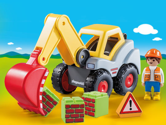 Playmobil 123 Încărcător Excavator pentru 1.5+ ani
