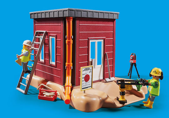 Playmobil Stadt Aktion Mini Excavator with Building Section für 5+ Jahre Jahre