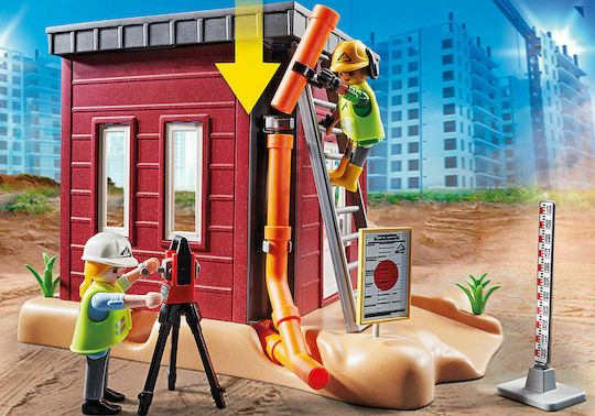 Playmobil Stadt Aktion Mini Excavator with Building Section für 5+ Jahre Jahre