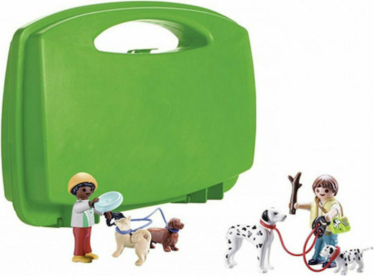 Playmobil Koffer Stadtleben Spaziergang mit Hunden für 4-10 Jahre