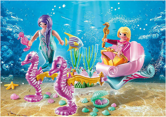 Playmobil Seahorse Carriage Decorative Garden 21cmx9.5cmx6.5cm 70033
