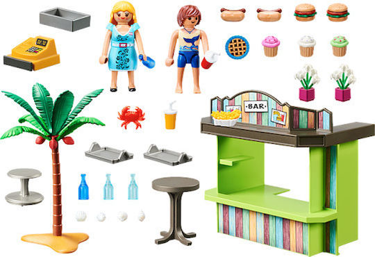 Playmobil Familienspaß Beach Snack Bar für 4+ Jahre Jahre