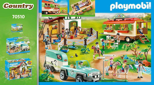 Playmobil Държава Pony Shelter with Mobile Home за 4-10 години
