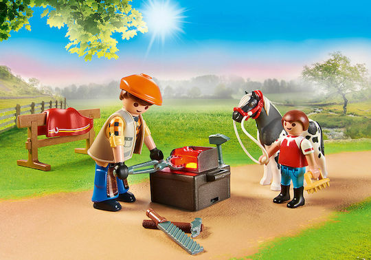 Playmobil Държава Mobile Blacksmith with Light Effect за 4-10 години