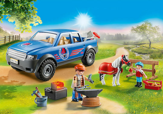 Playmobil Държава Mobile Blacksmith with Light Effect за 4-10 години