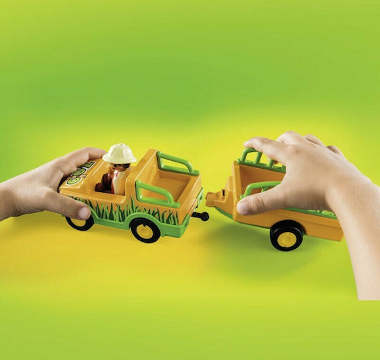 Playmobil 123 Zoo Vehicle With Rhinoceros für 1.5+ Jahre