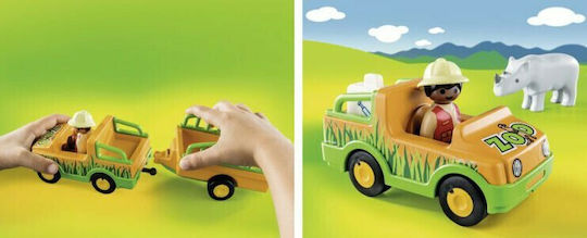 Playmobil 123 Zoo Vehicle With Rhinoceros für 1.5+ Jahre