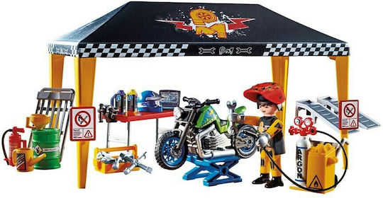 Playmobil Stunt Show Stunt Show Motocross with Fiery Wall for 4-10 years old