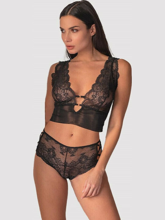Luna Kiss Schwarz Damen Bralette-BH